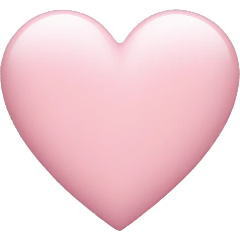 light pink heart emoji
