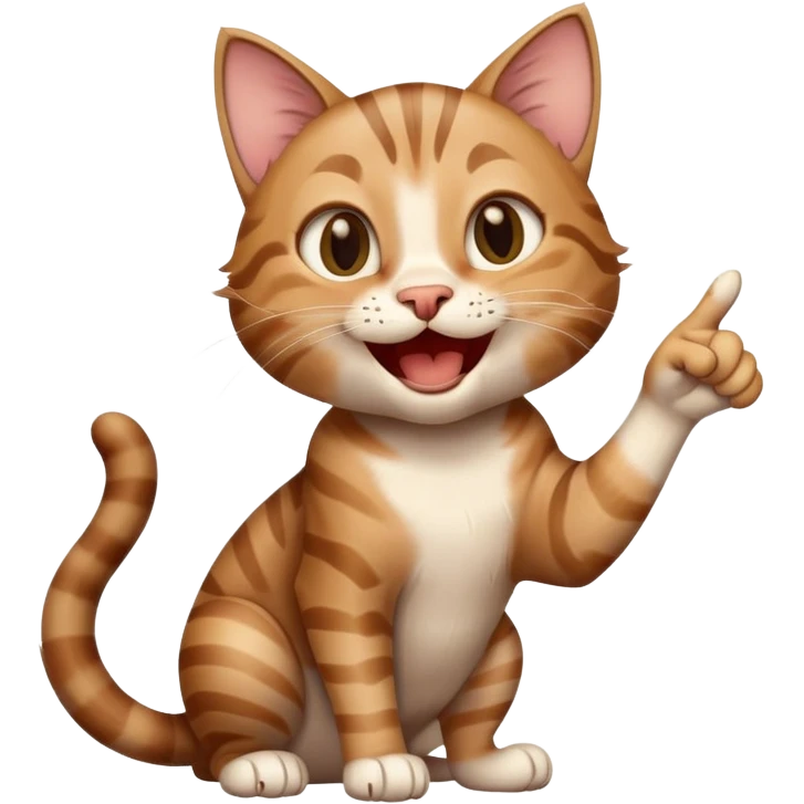 cat pointing and laughing at you emoji