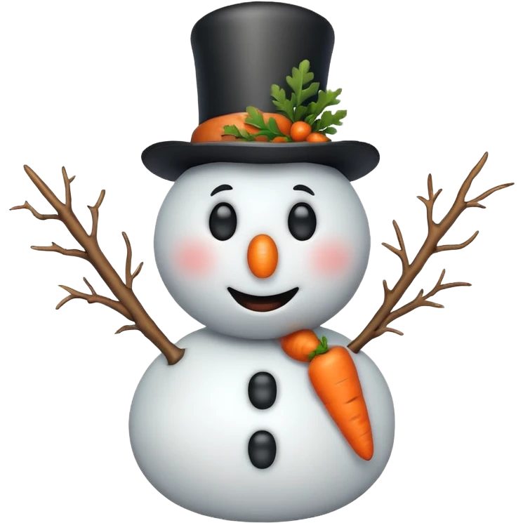 emoji snowman emoji