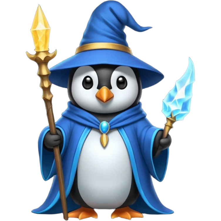 Penguin Wizard emoji