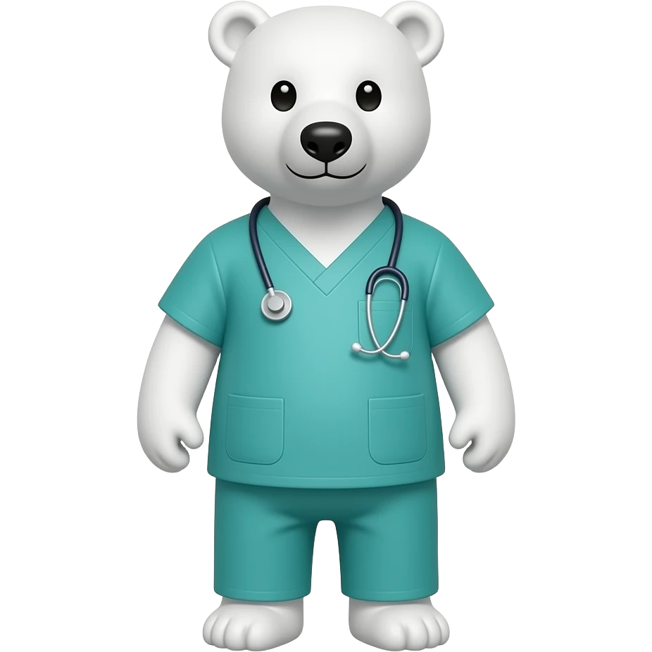 nuero surgeon polar bear front facing emoji