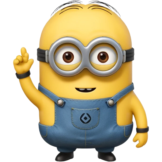 create a minion labubu saying bello emoji