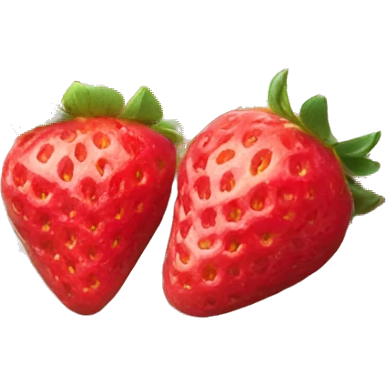Waffle with strawberries and cream emoji