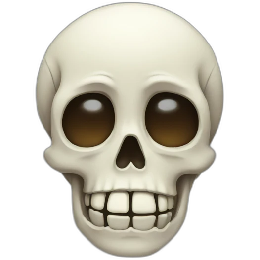 sad skeleton emoji
