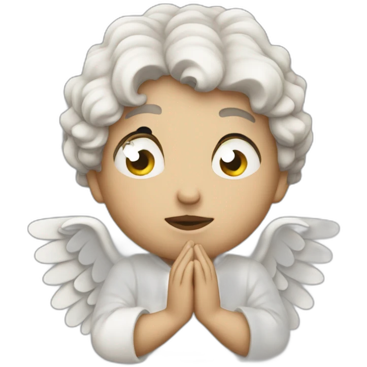 Angel craying emoji