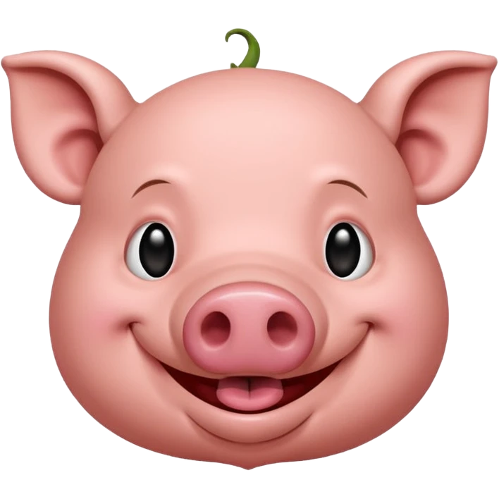 avec des larmes avec le cochon qui est mort de rire  emoji