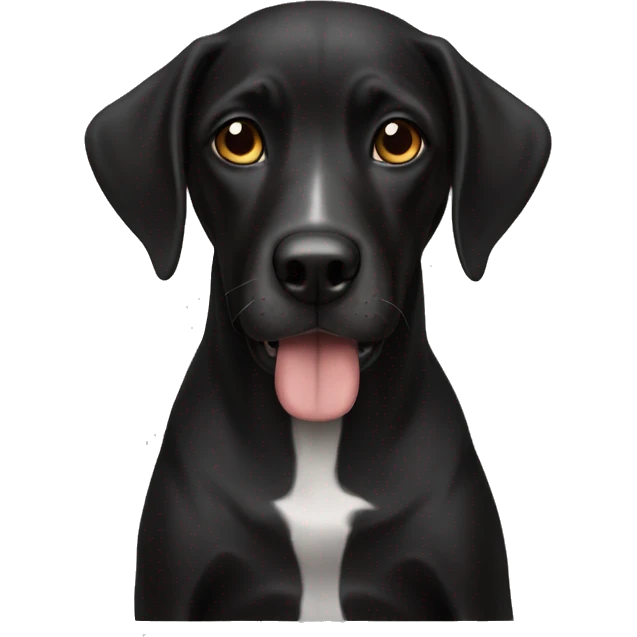 perro negro  emoji