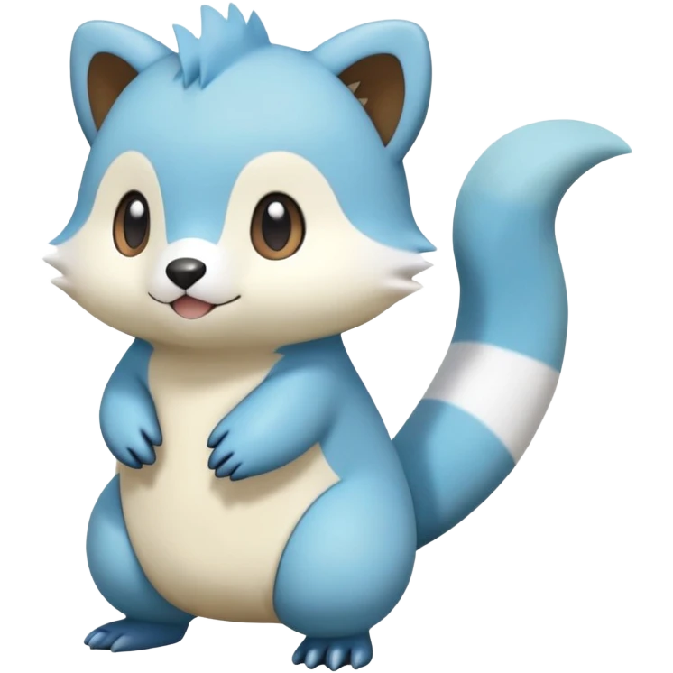 Dewott-Oshawott-Furret-Hybrid (full body) emoji