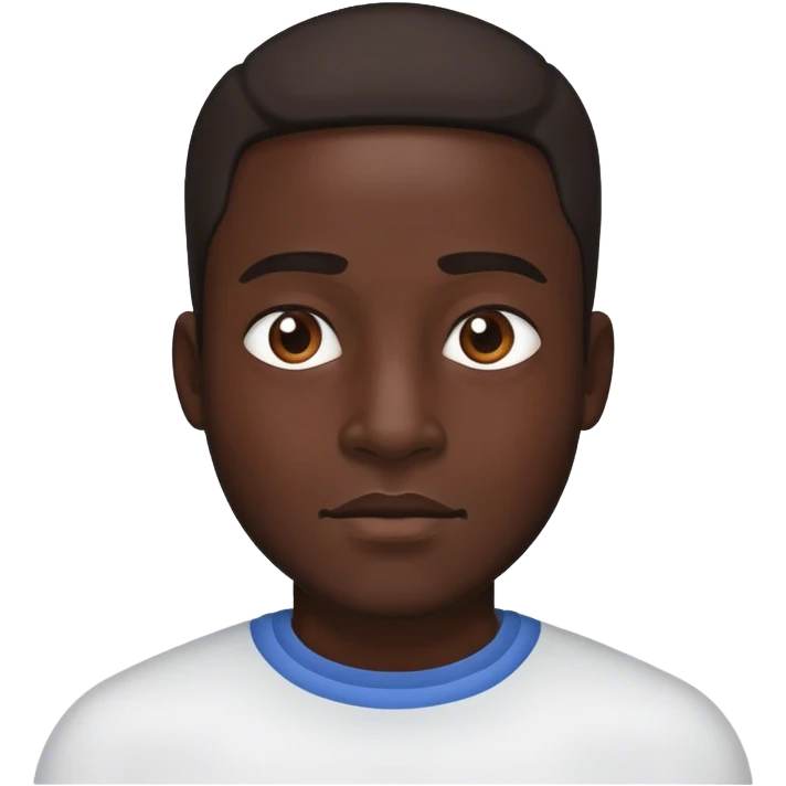 Dark skin man emoji
