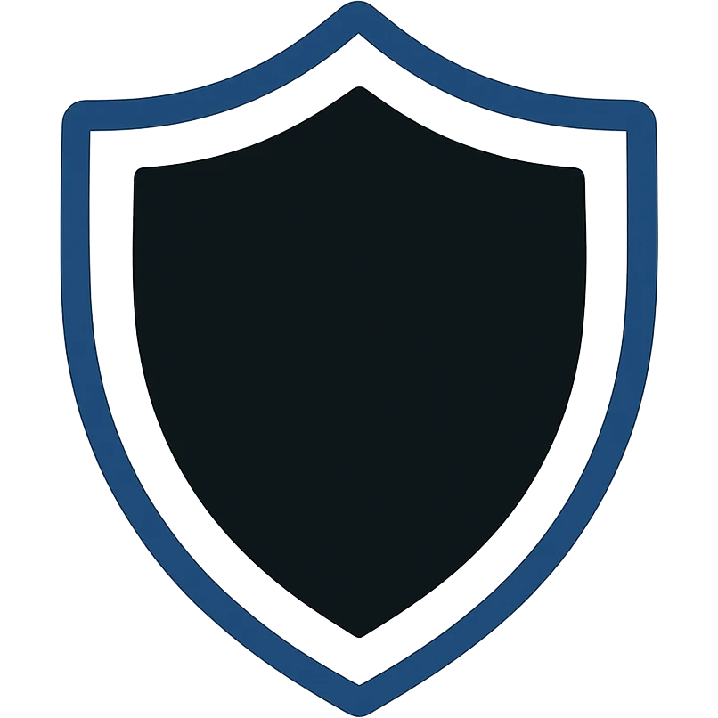 black shield, flat design, no gradients emoji