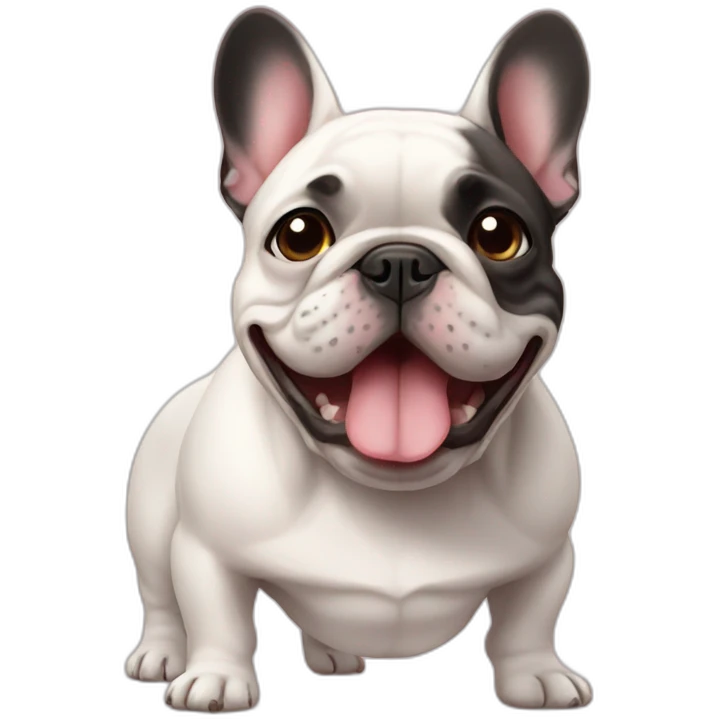 French Bulldog love emoji