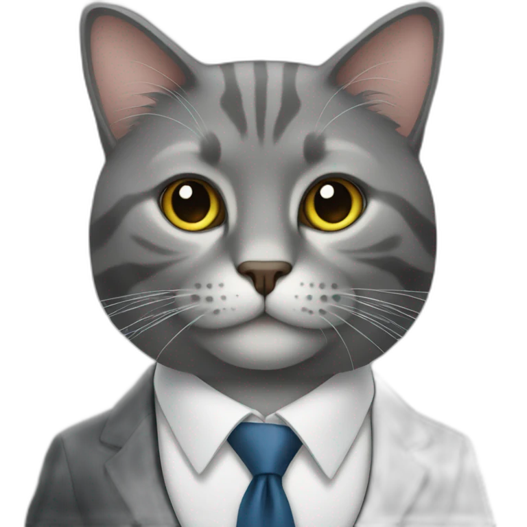cat in a suit emoji