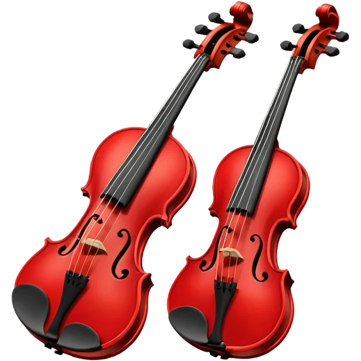 red violins emoji