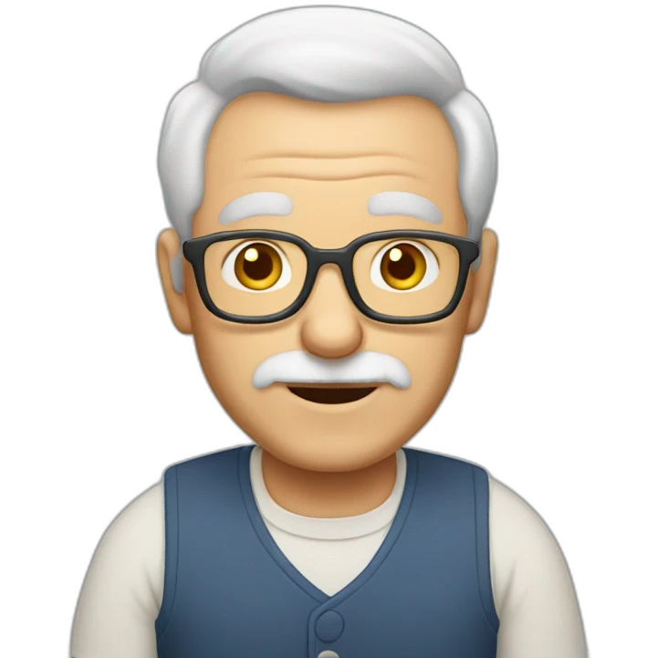 caucasian grandpa emoji