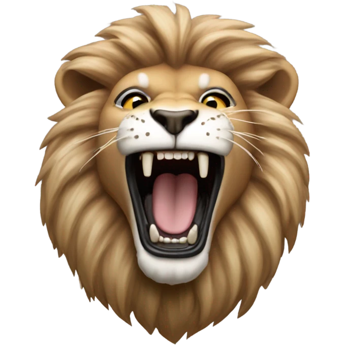 Detroit lion roaring emoji