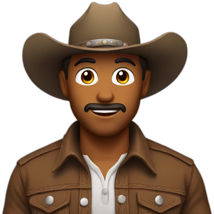 with cowboy emoji