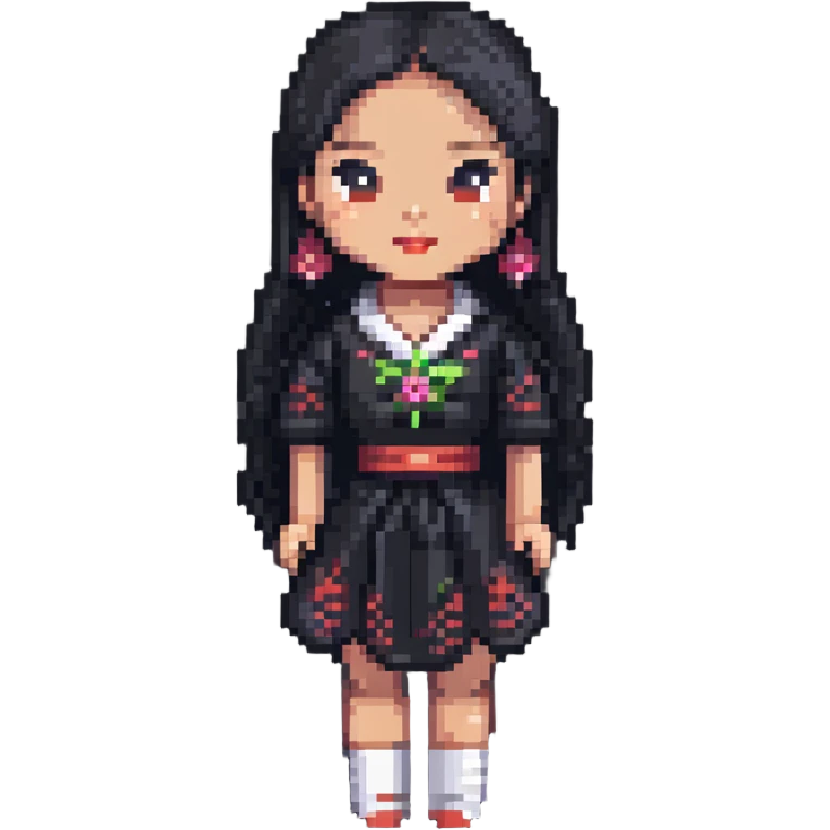 Asian woman doll emoji