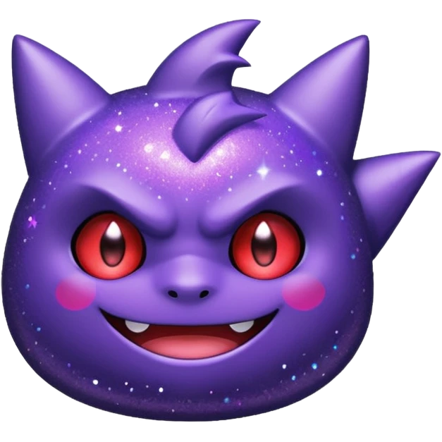 glitter roxo gengar emoji