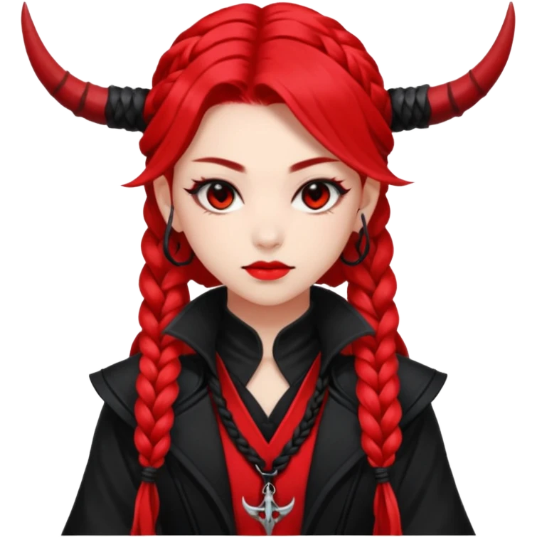 kpop demon hunters rumi purlel hair long braid emoji