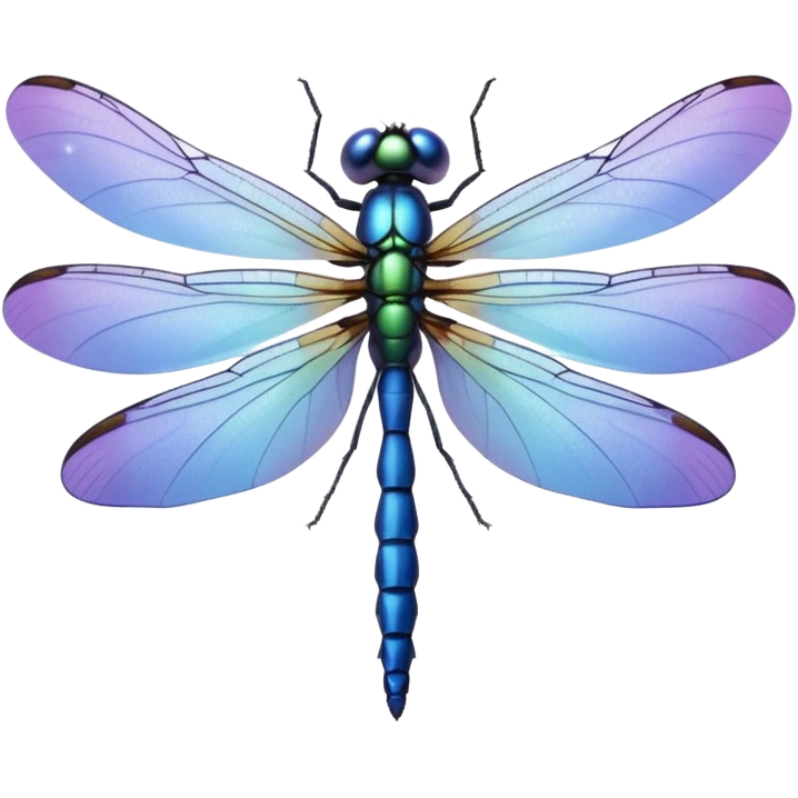 Periwinkle Dragonglfly emoji emoji