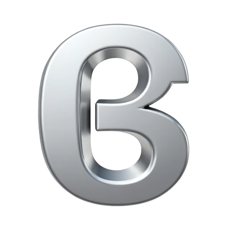 3D text symbol '0%' on pure white background emoji