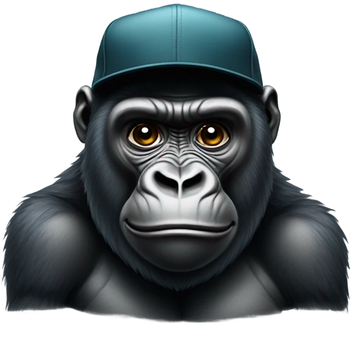 Gorilla with SnapBack on  emoji