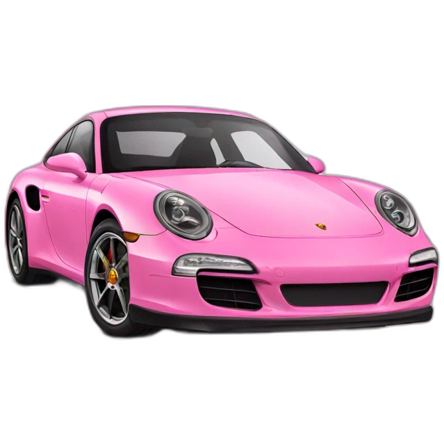 Pink Porsche emoji