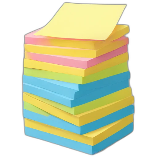 stack of post-it notes emoji