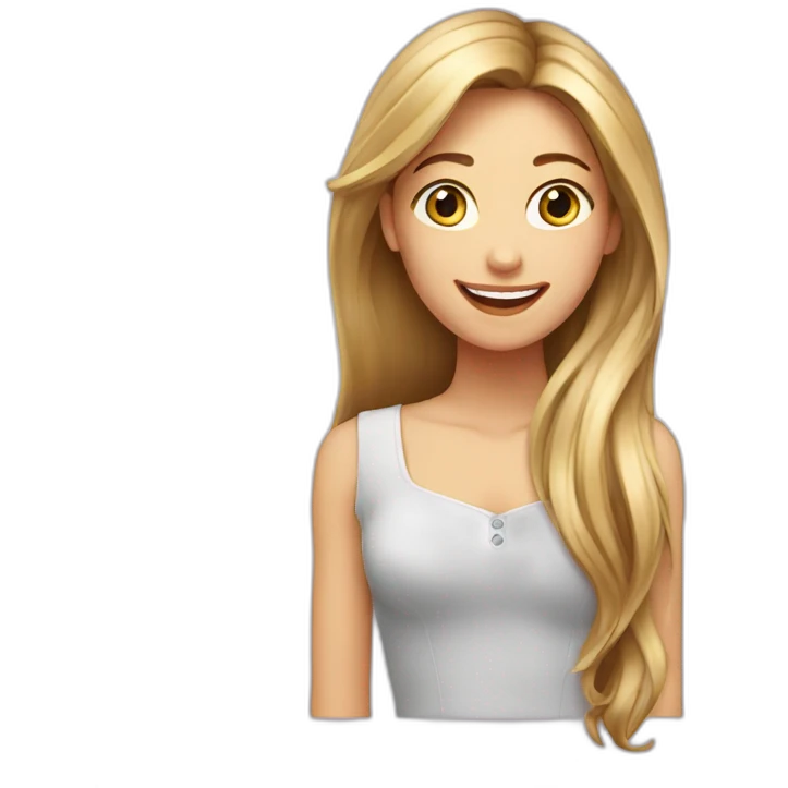 Smiling-elegant-girl-with-long-hair emoji