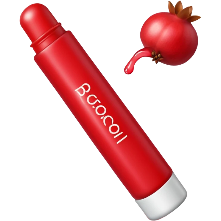 pomegranade lipbalm emoji