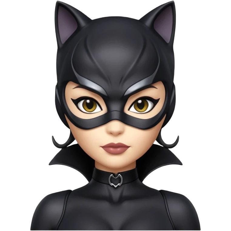 Isolated, ultra detailed illustration of the most incredibly pretty and sensual appearance  DC Hero Catwoman
figurine imaginable, toy style. emoji