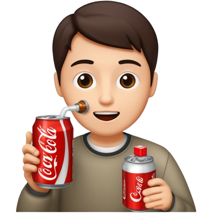 Drinking coke emoji