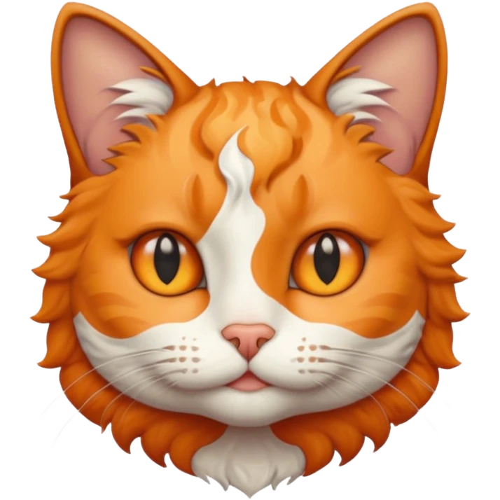 curly short hair cat  emoji