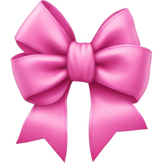 Pink bow emoji