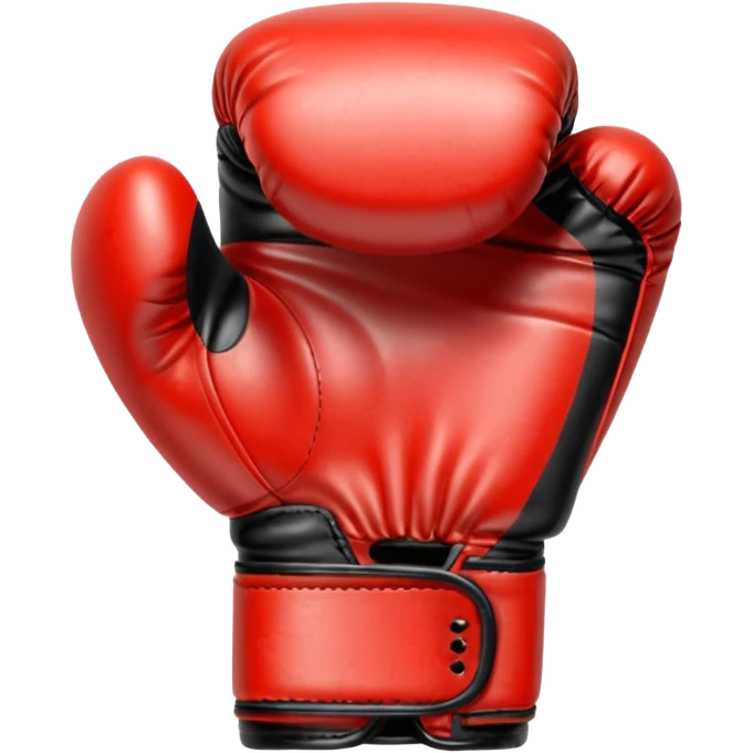 Guante de boxeo en color negro emoji