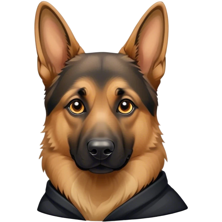 Head of German shepherd emoji