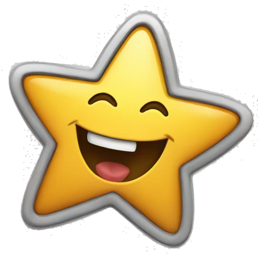 Star logo laughing TV emoji