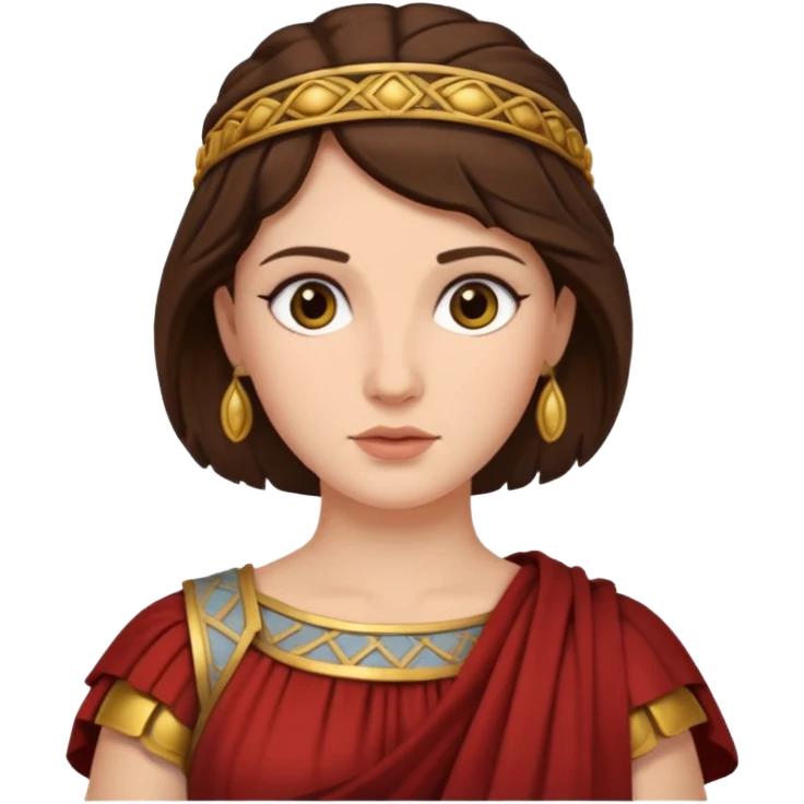 ancient roman woman brunette emoji
