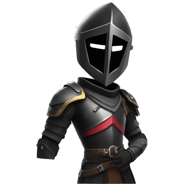Fortnite black knight with open face emoji