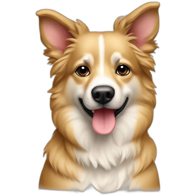 Chien berger australien beige emoji