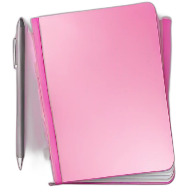 notebook pink emoji