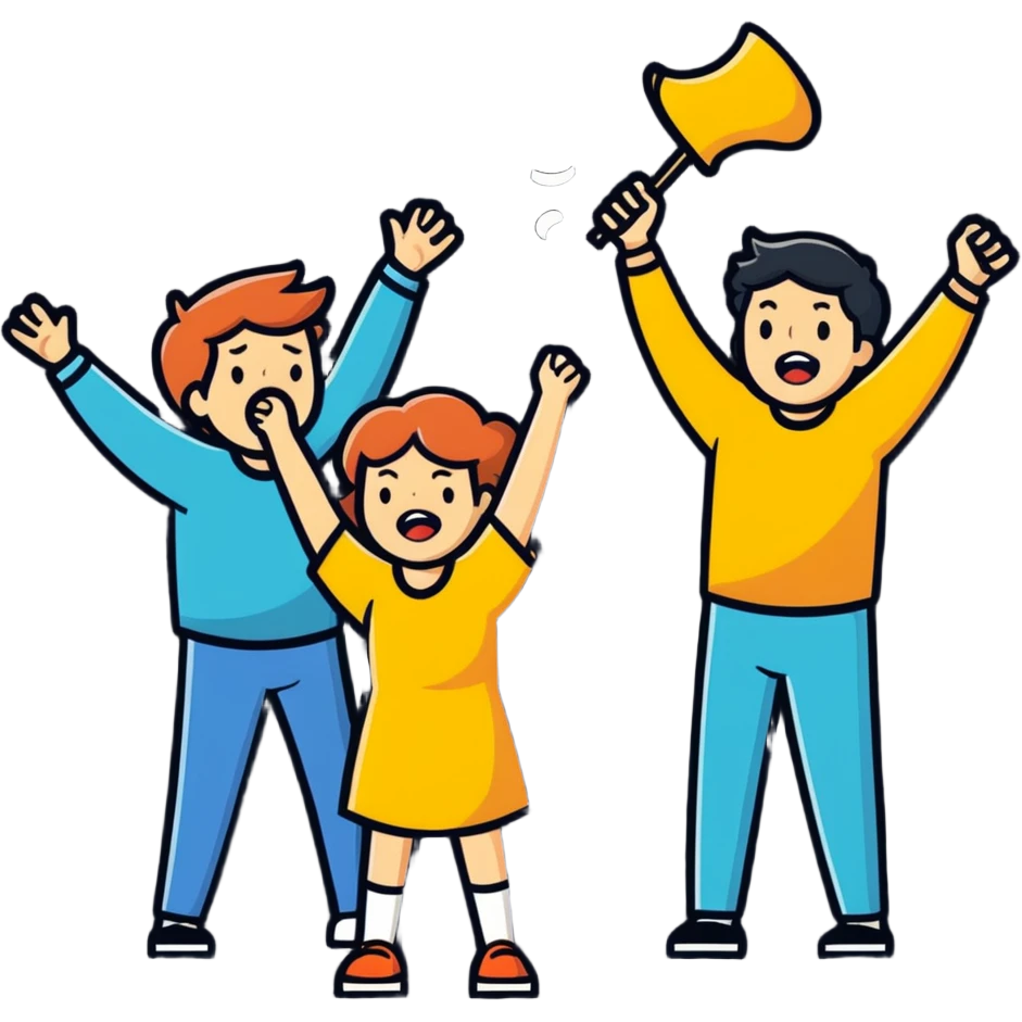 (cheering man celebrating) the singing of (divorce papers) next to (sad crying woman) art influence two subjects emoji