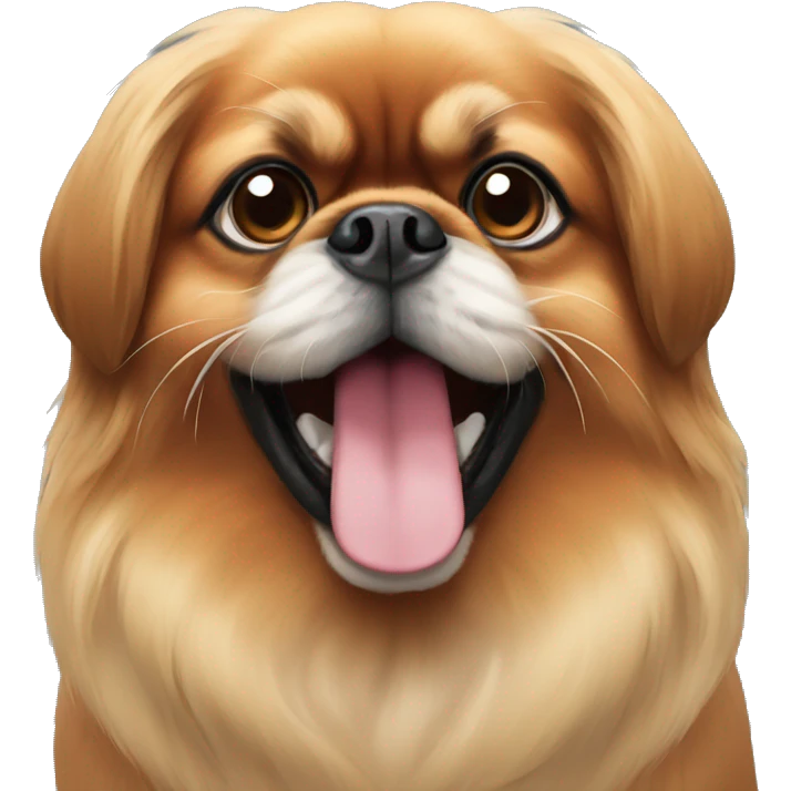 red Pekingese emoji
