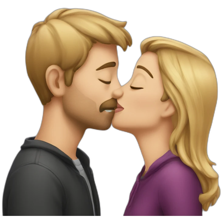 People kiss emoji
