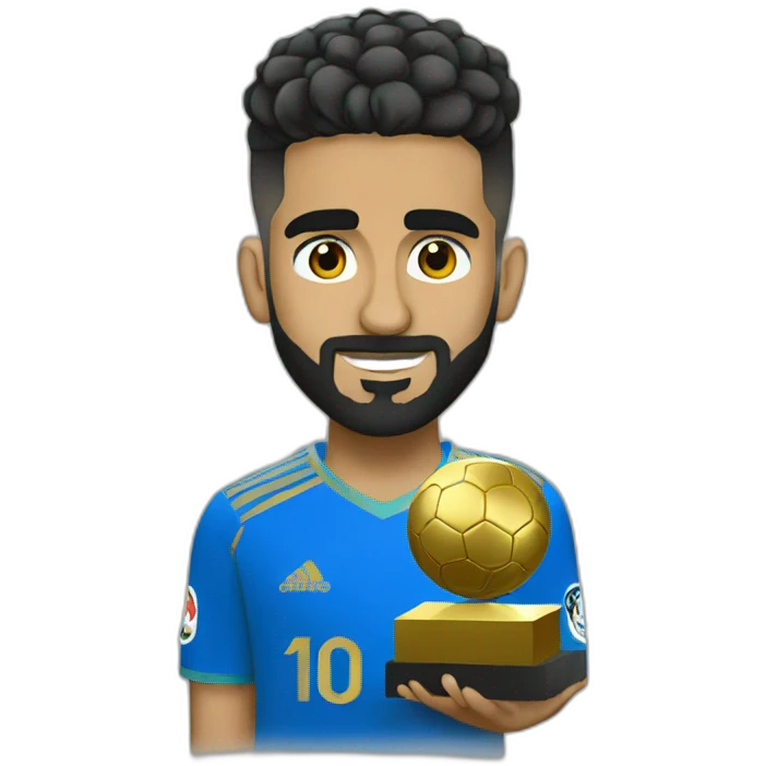 mahrez with the ballon dor emoji