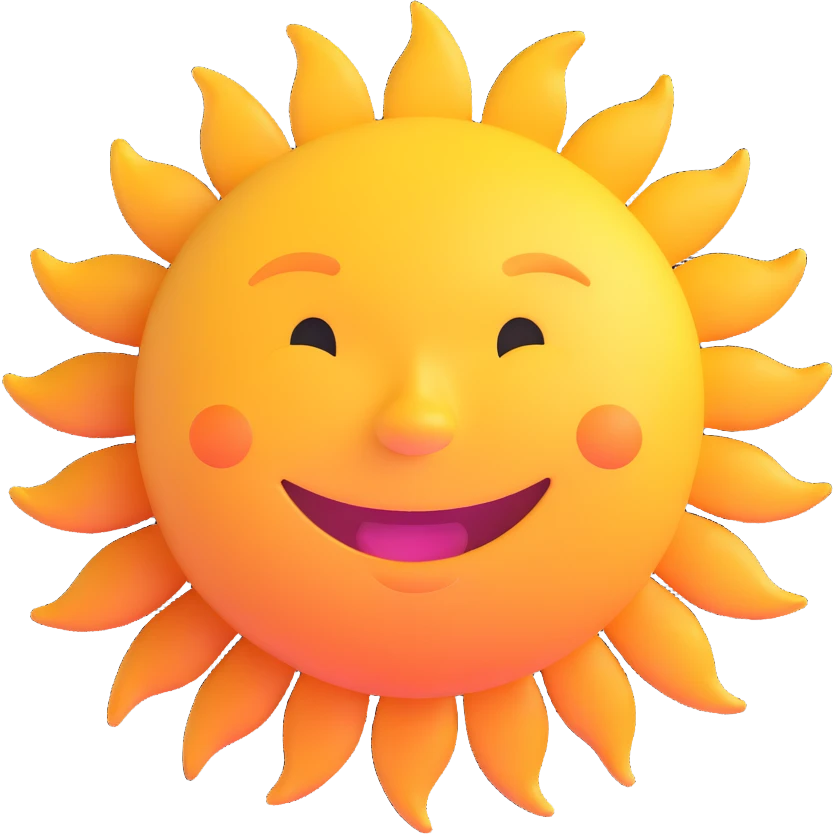 smiling sun emoji