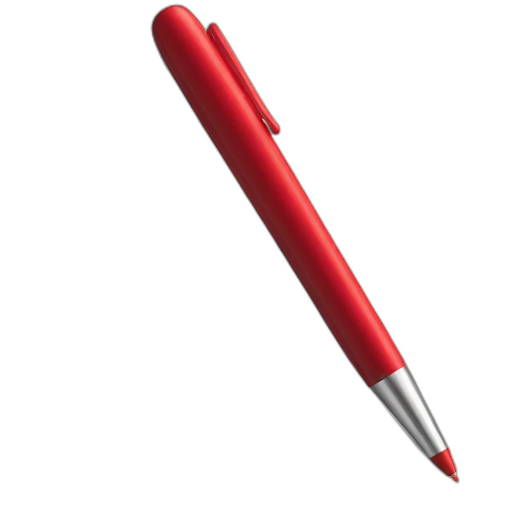 red pen in diagonal emoji