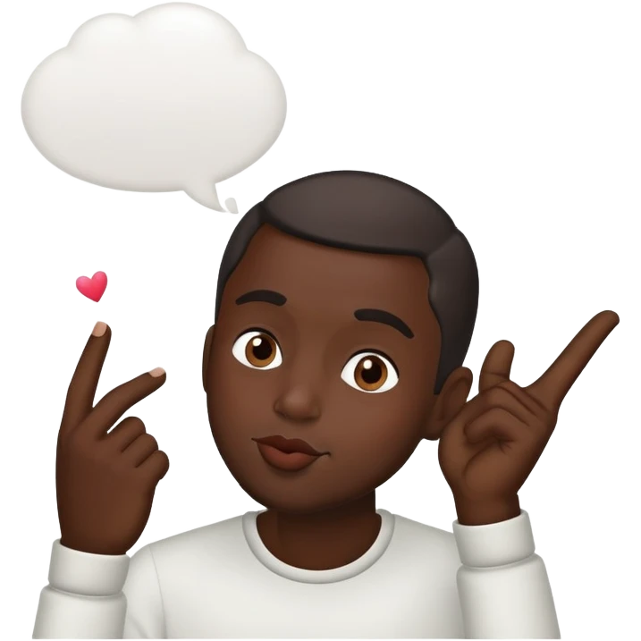 dark skinned man blowing a kiss emoji
