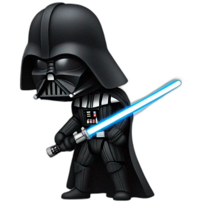 Dark vador holding light saber emoji
