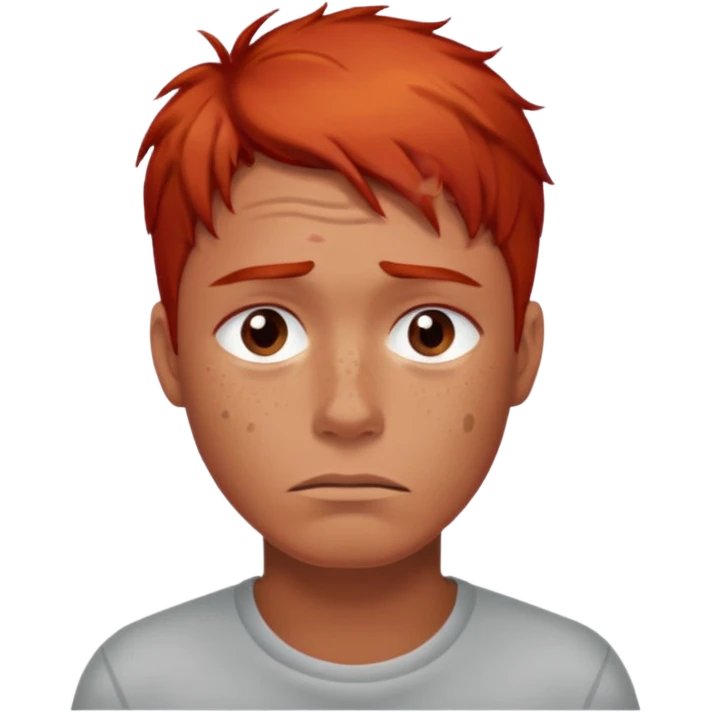 👨‍🦰😔💧 emoji